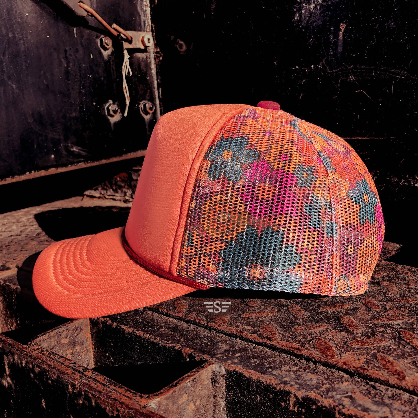 Floral Mesh Back Cap