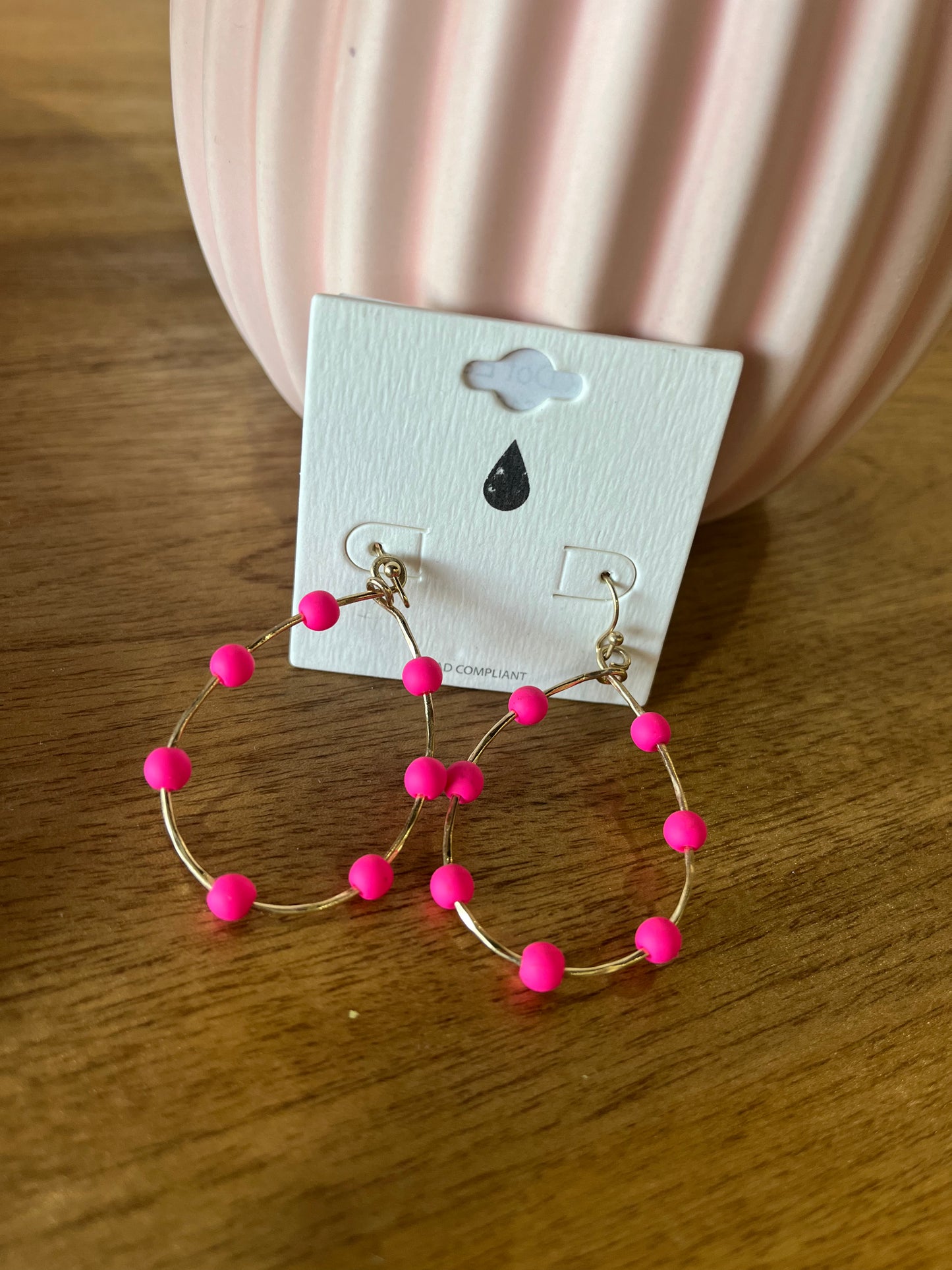 Pink Dot Earrings