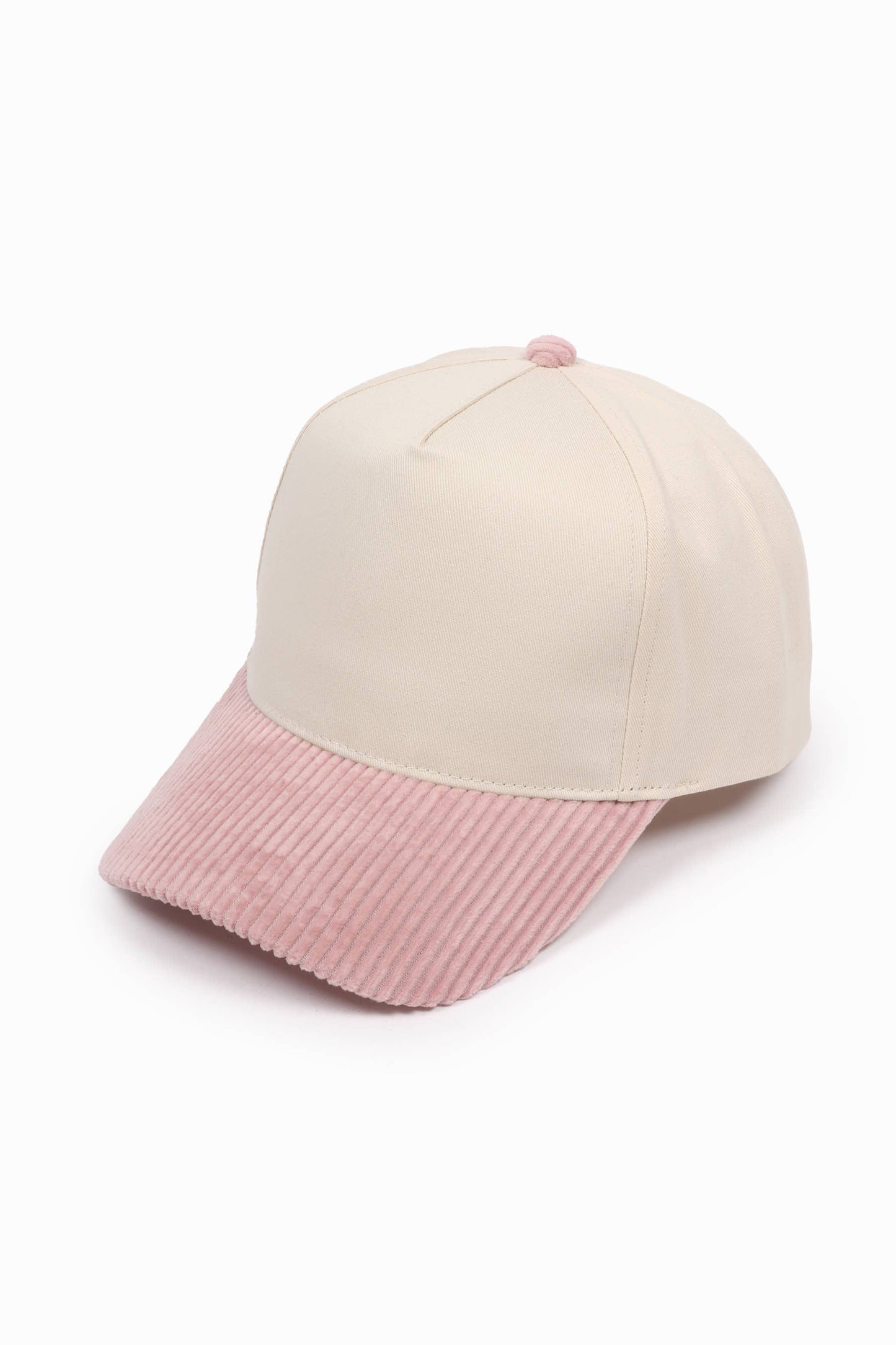 Corduroy Brim 5 Panel Baseball Cap