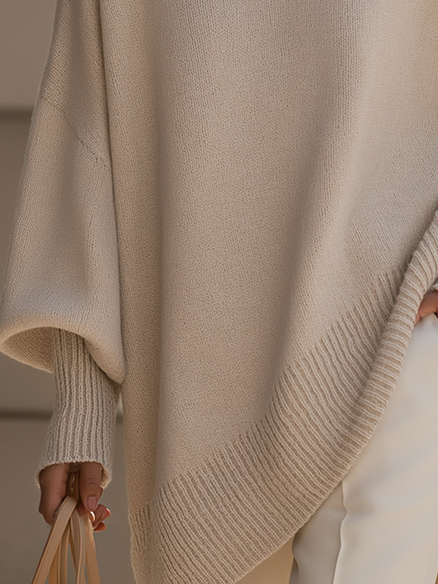 Aster | Cozy Oversized Poncho Sweater