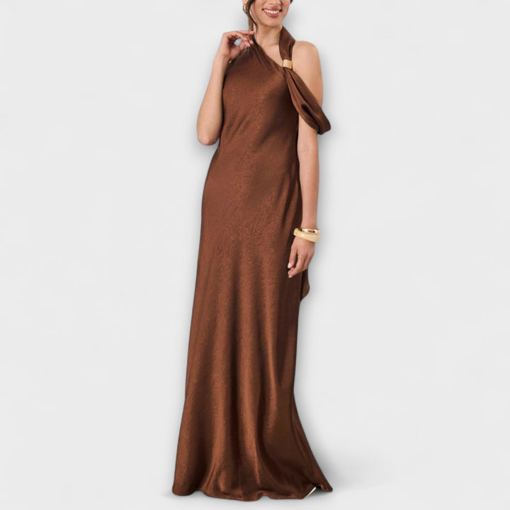 Azura - Elegant Satin Maxi Dress