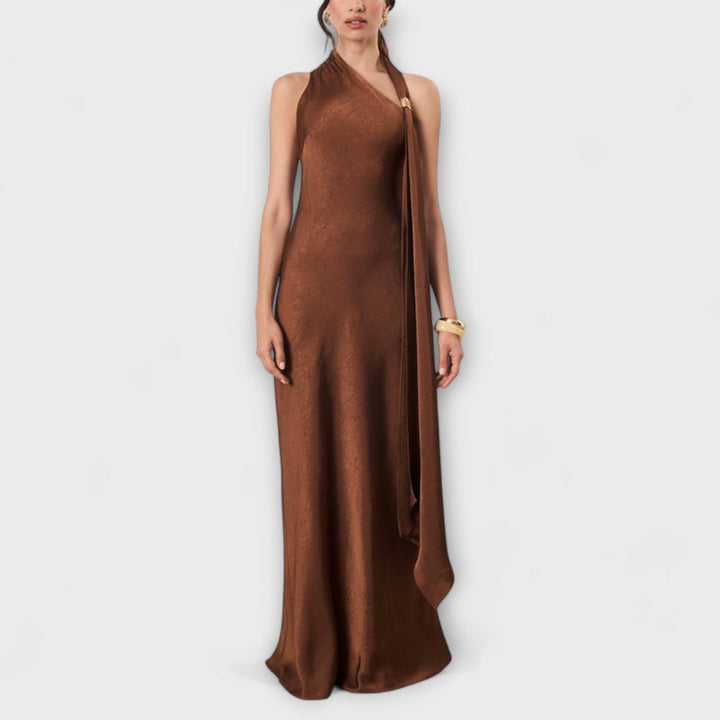 Azura - Elegant Satin Maxi Dress