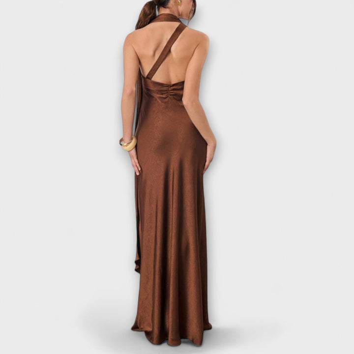 Azura - Elegant Satin Maxi Dress