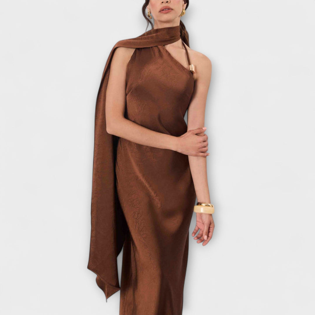 Azura - Elegant Satin Maxi Dress