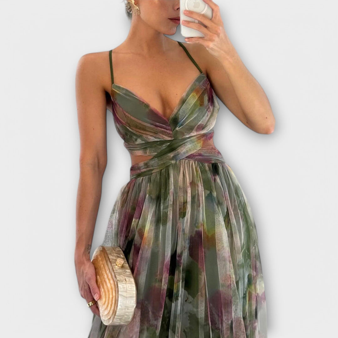 Annai Mesh Maxi Dress - Stylish and Flattering Fit