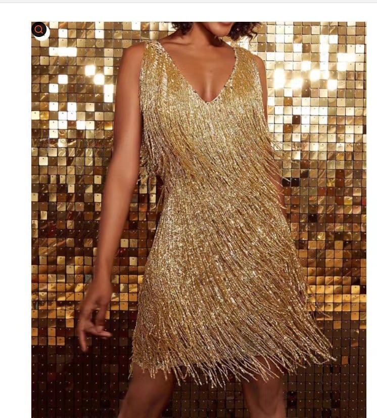 Fringella | Chic Fringe Evening Dress