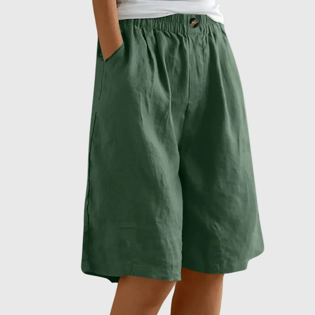 Miley | Chic Cotton-Linen Shorts
