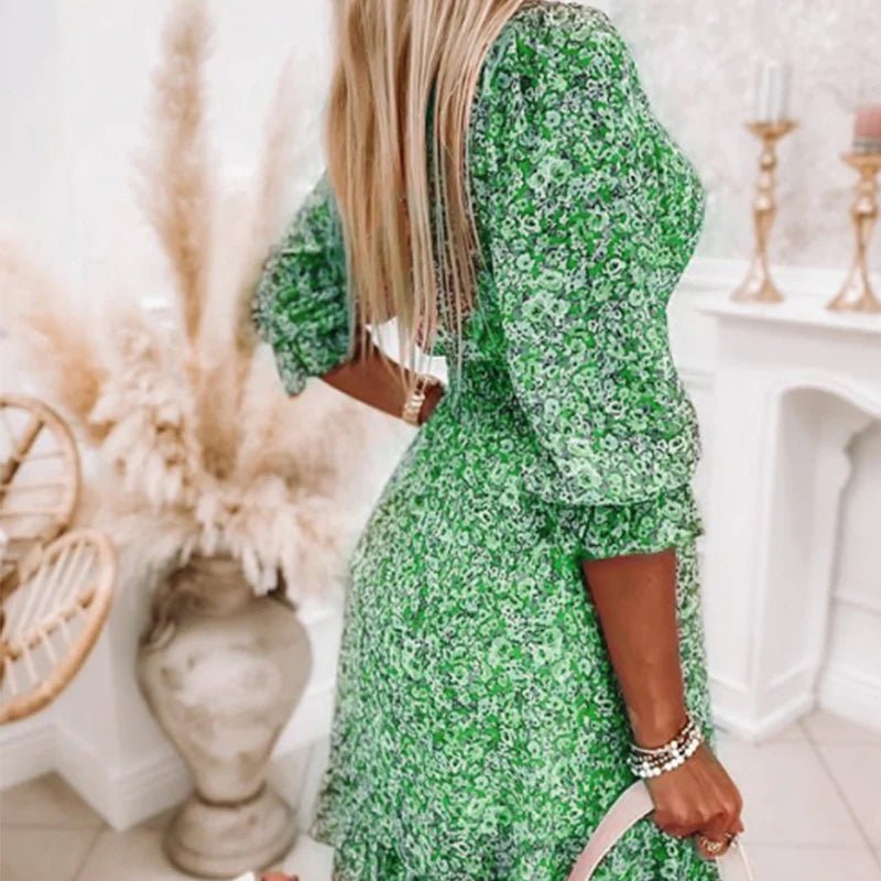 Sunna - Chic Floral Elegance Dress