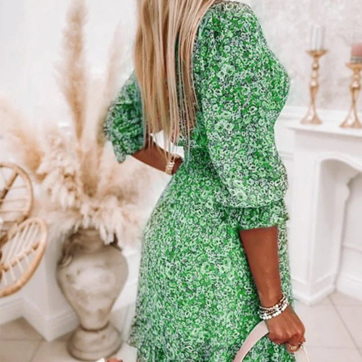 Sunna - Chic Floral Elegance Dress