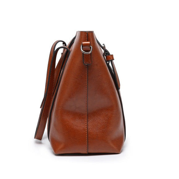Sophia - Elegant Leather Tote Bag