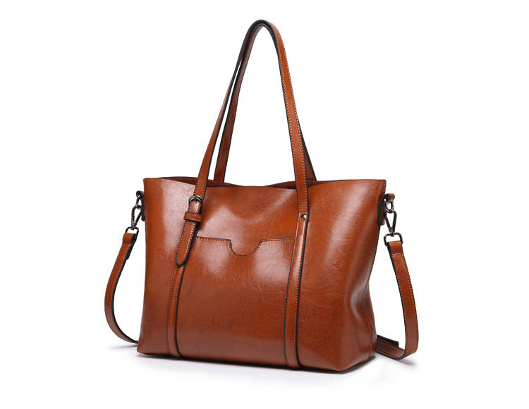 Sophia - Elegant Leather Tote Bag