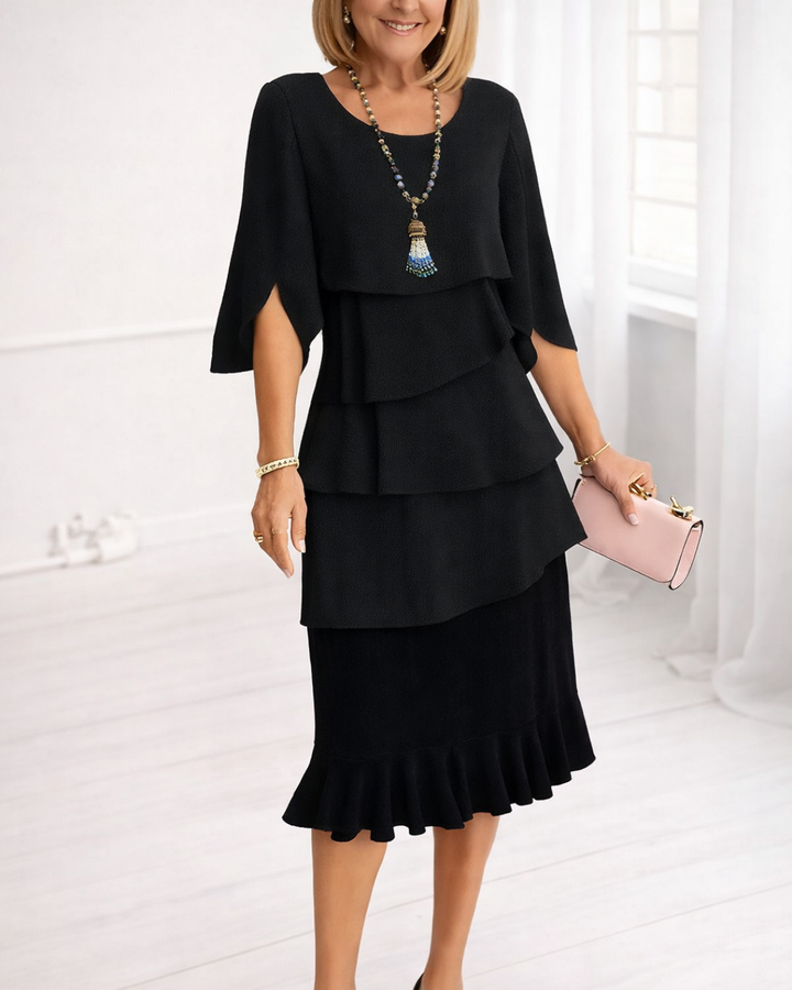 Patricia | Chic Ruffle Dress for Elegant Comfort
