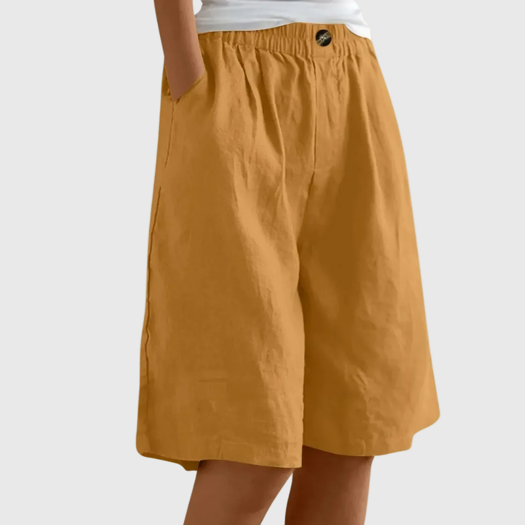 Miley | Chic Cotton-Linen Shorts