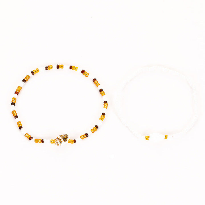 Sunset Soirée Bohemian Pearl Bracelet – Elegant & Natural Charm