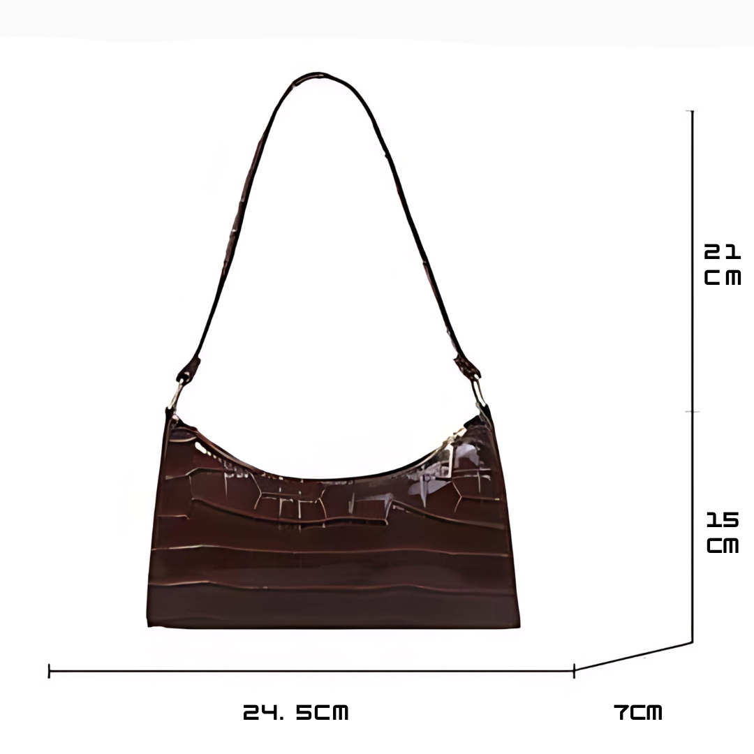 Olivia - Glossy Leather Handbag