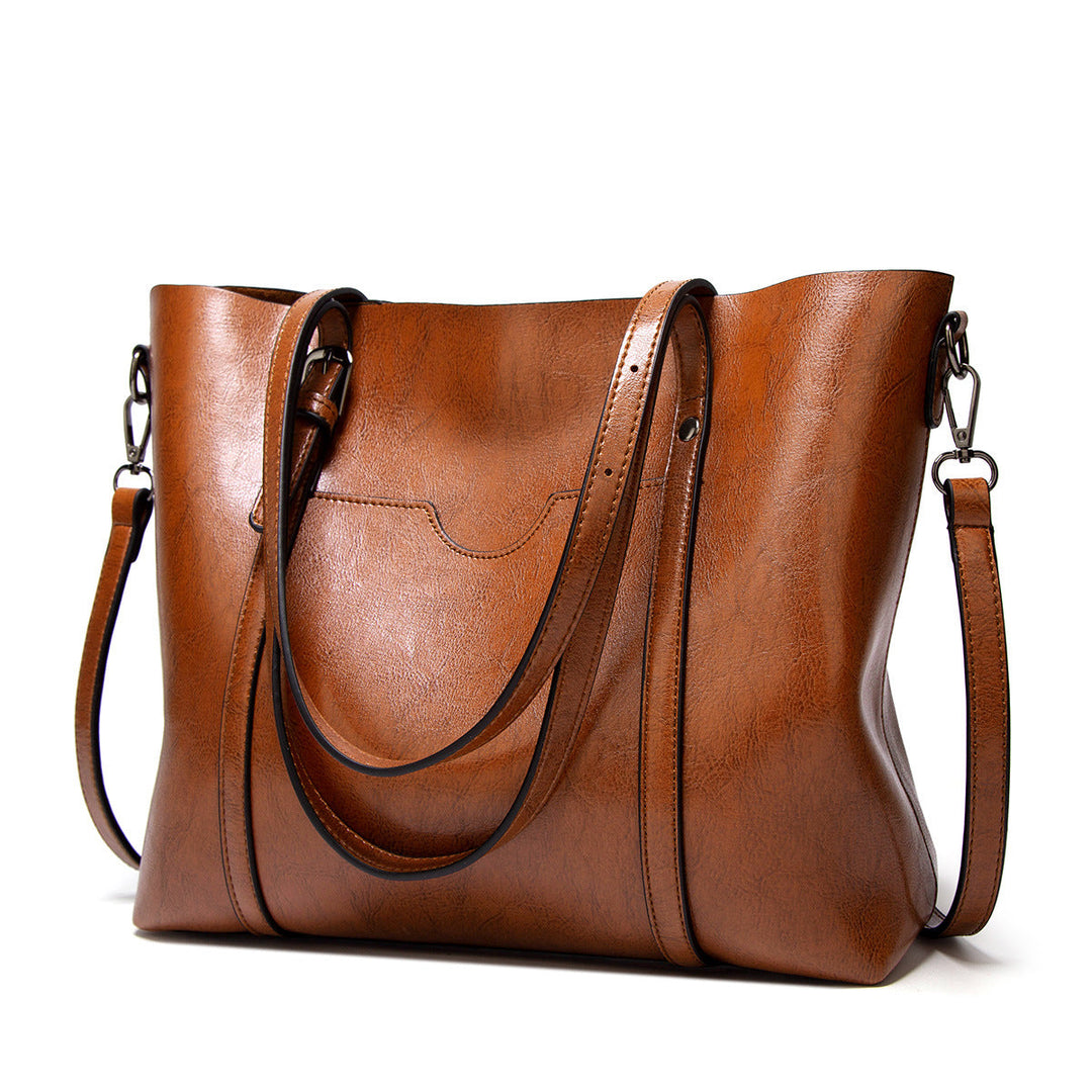 Sophia - Elegant Leather Tote Bag
