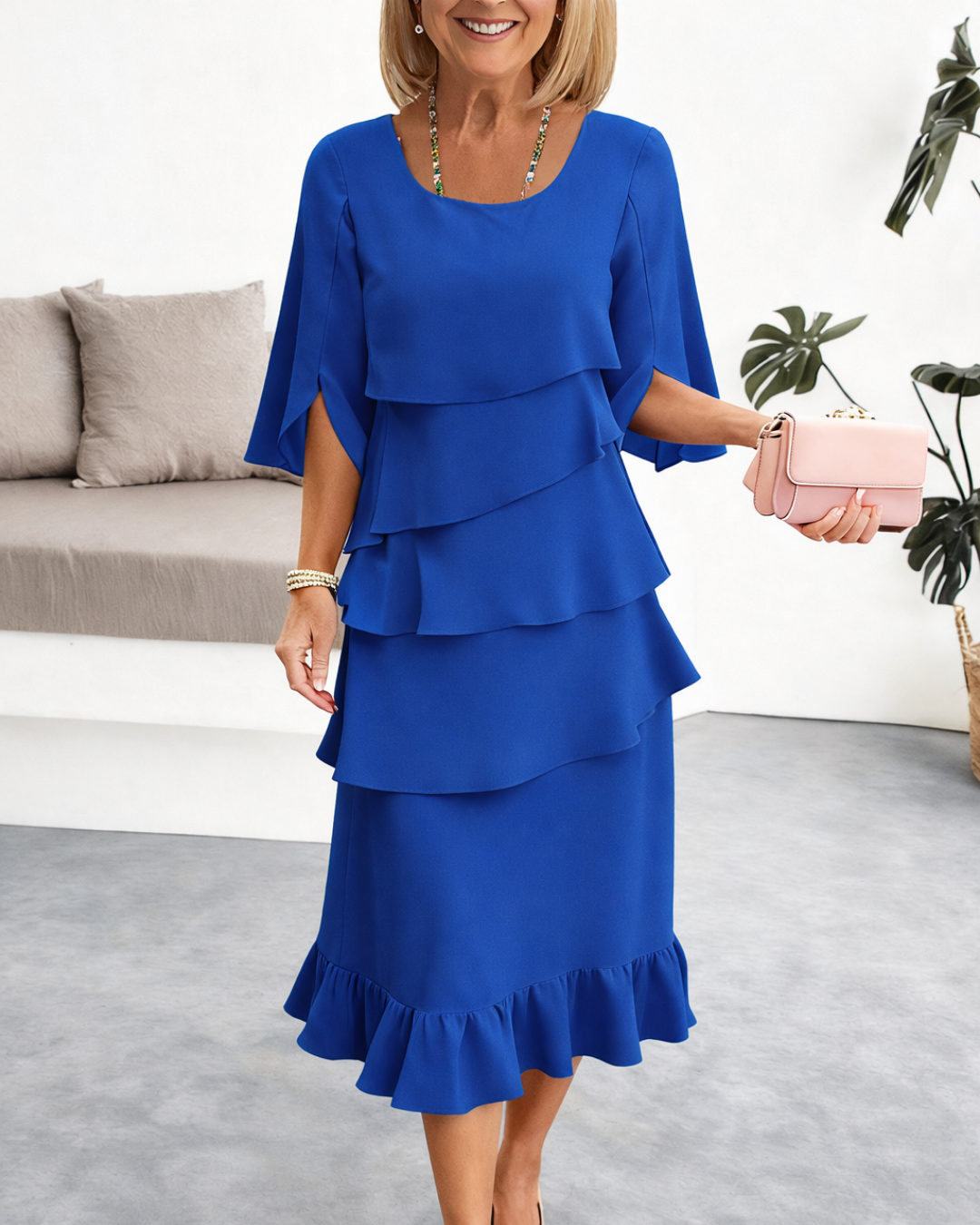 Patricia | Chic Ruffle Dress for Elegant Comfort