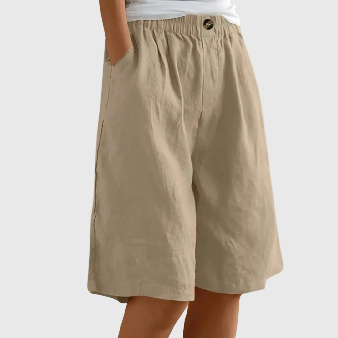 Miley | Chic Cotton-Linen Shorts
