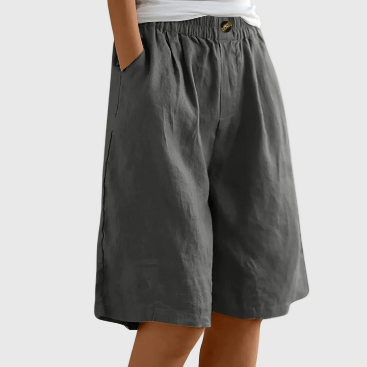 Miley | Chic Cotton-Linen Shorts