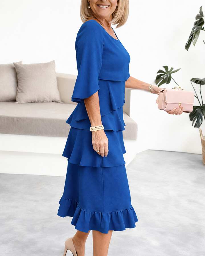 Patricia | Chic Ruffle Dress for Elegant Comfort