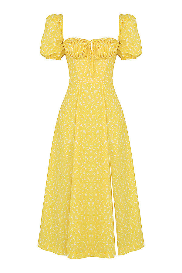 Aviana - Floral Puff Sleeve Dress