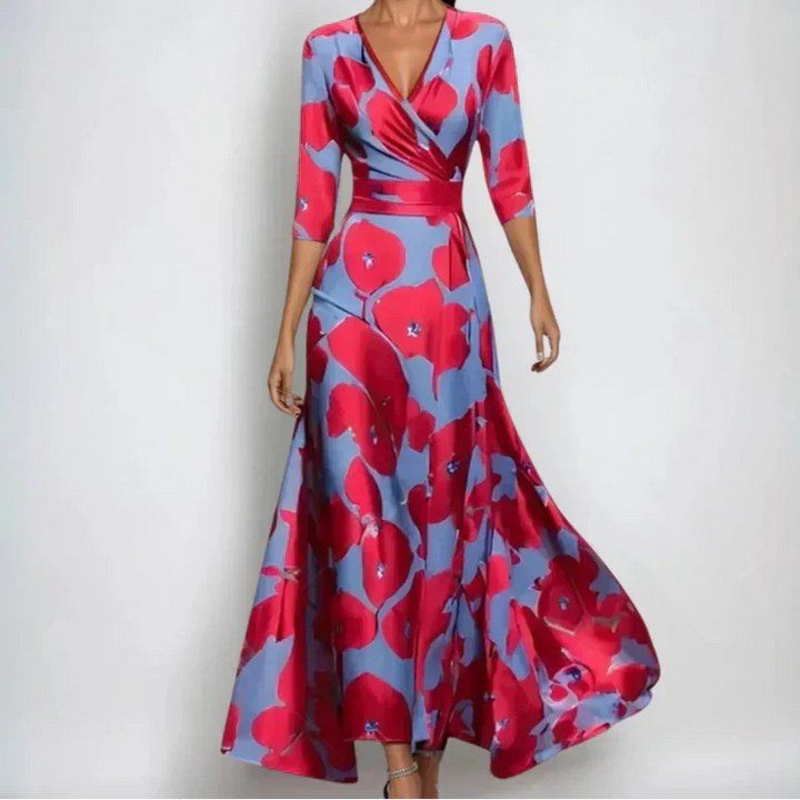 Emily - Elegant Floral Luxe Dress
