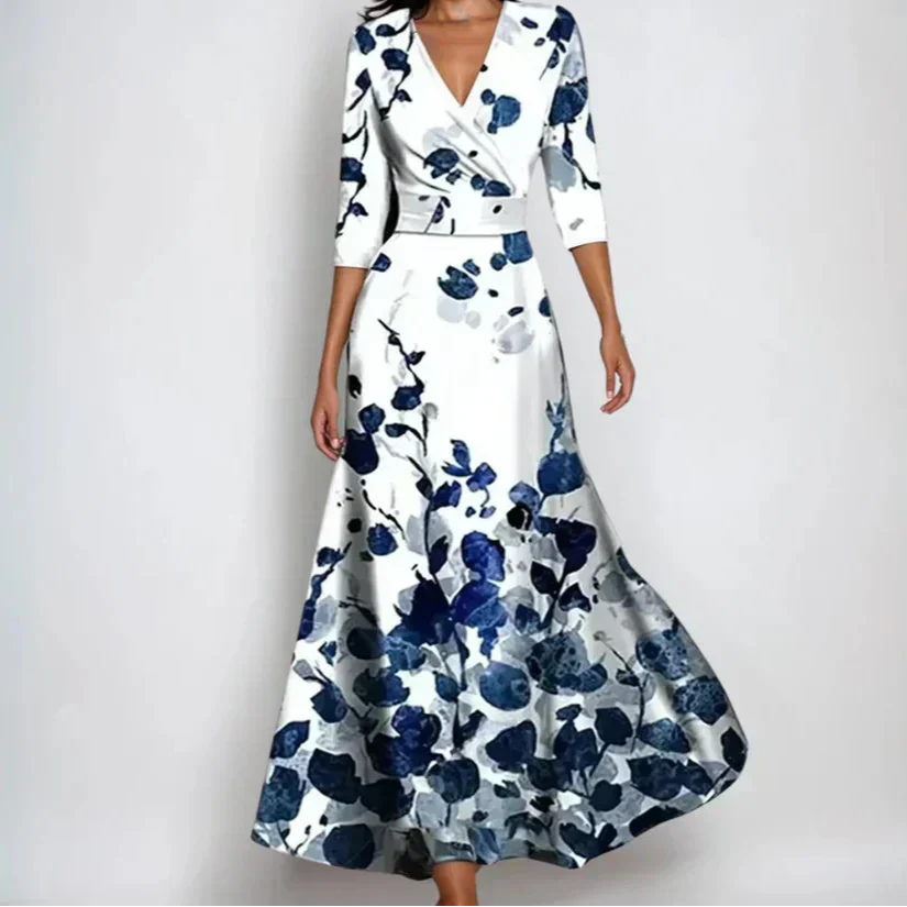 Emily - Elegant Floral Luxe Dress