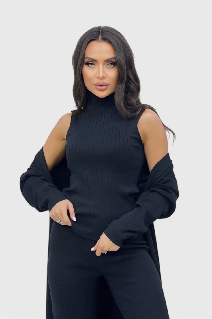 Chic 3-Piece Soft Knit Set by Mahalia