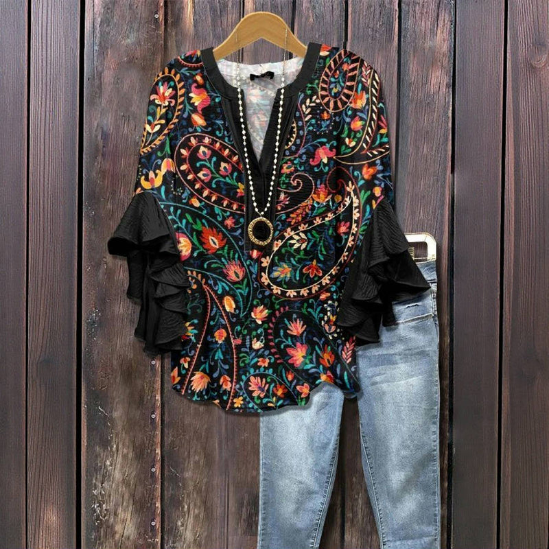 Chic Relaxed Fit Blouse for Casual Outings