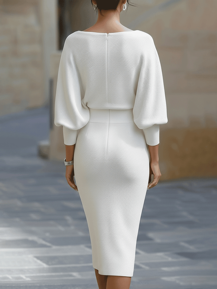 Brielle | Elegant Draped Midi Dress