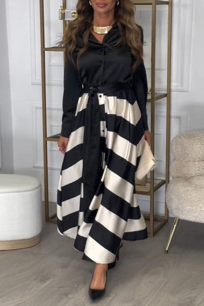 Ava™ Striped Maxi Dress