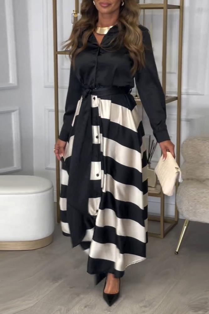 Ava™ Striped Maxi Dress