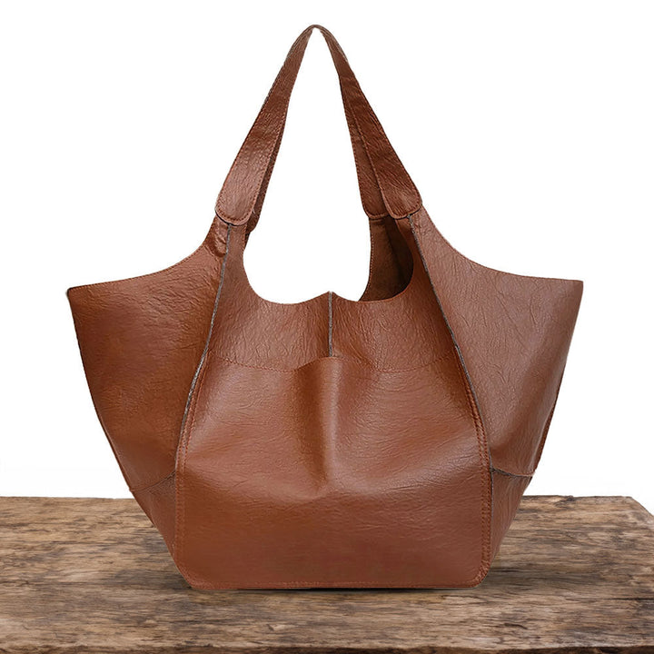 Ruth - Classic Elegance Leather Tote Bag