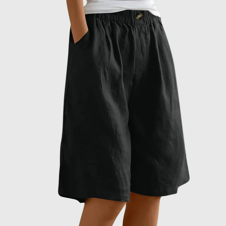 Miley | Chic Cotton-Linen Shorts