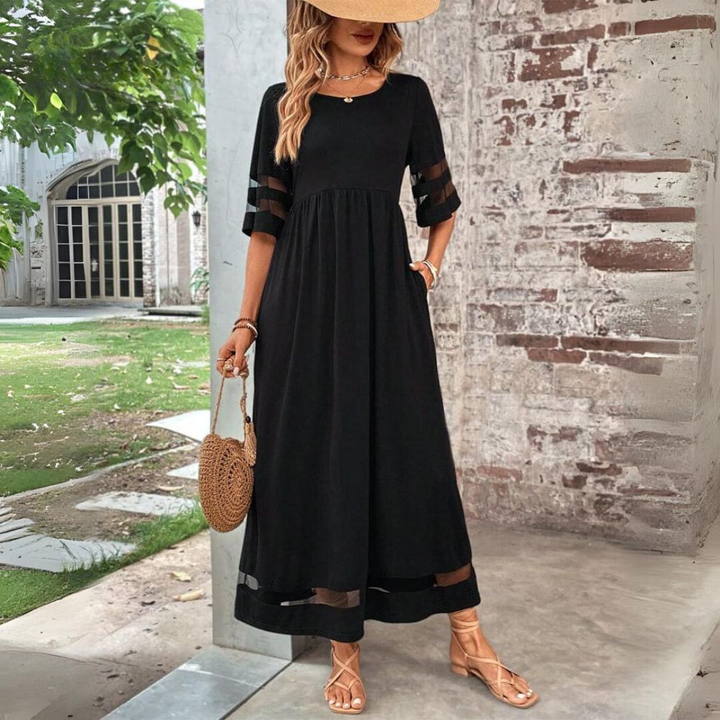 Aubrey™ – Figure-Enhancing Tummy Control Midi Dress