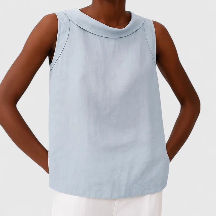 Anastine | Stylish Roll Collar Top