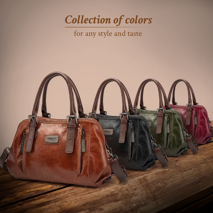 Katherine - Elegant Leather Statement Handbag