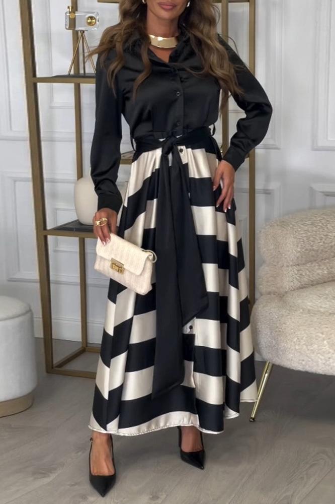 Ava™ Striped Maxi Dress