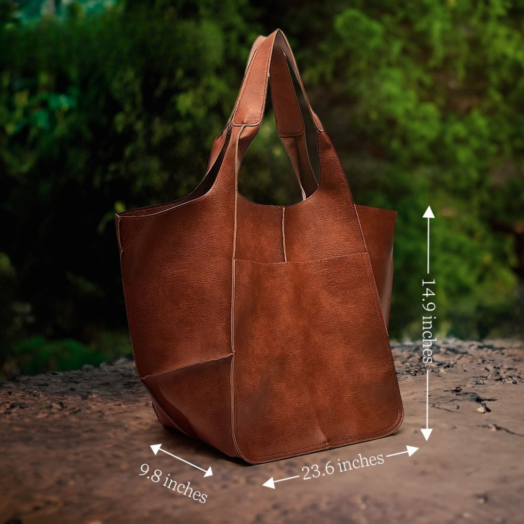 Ruth - Classic Elegance Leather Tote Bag