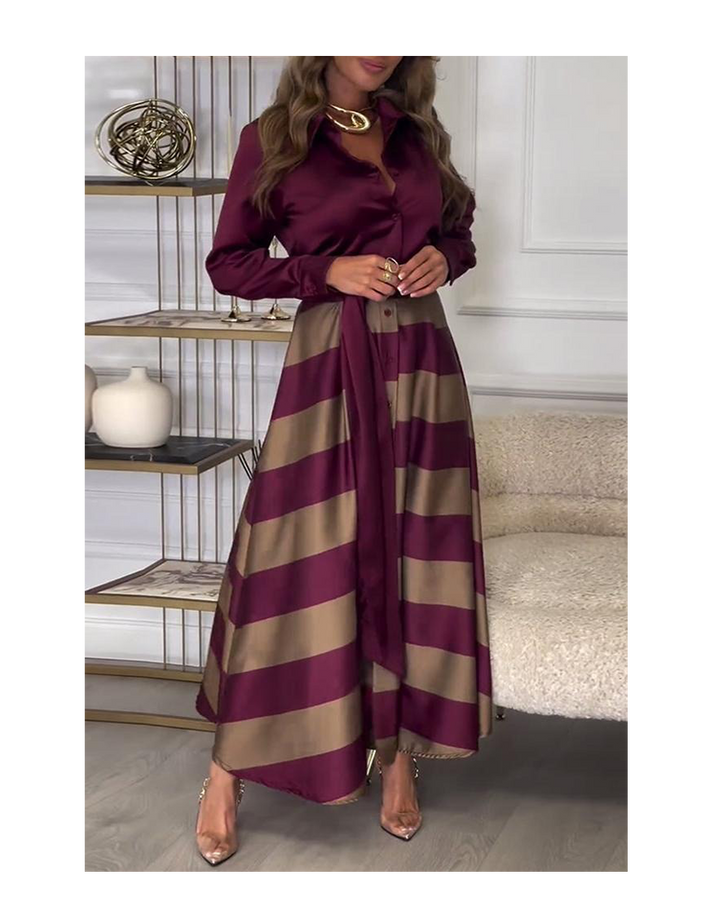 Ava™ Striped Maxi Dress