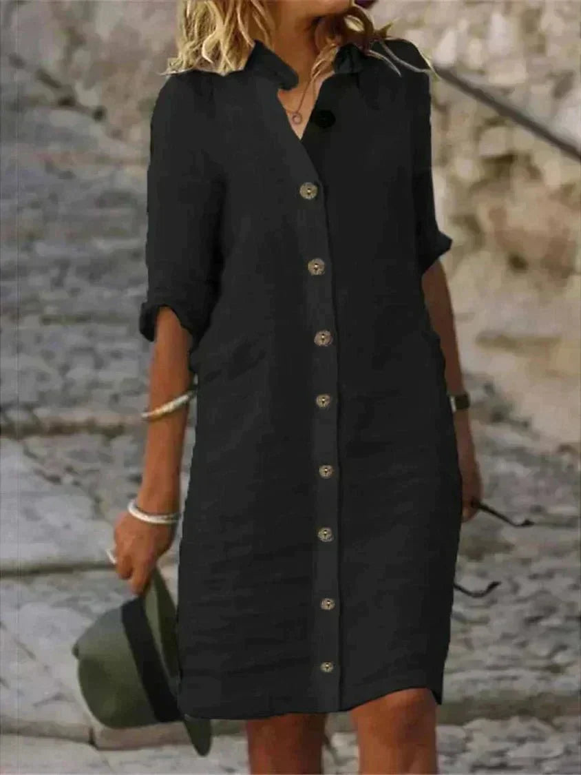 Avera | Lightweight Comfort Shirt Dress