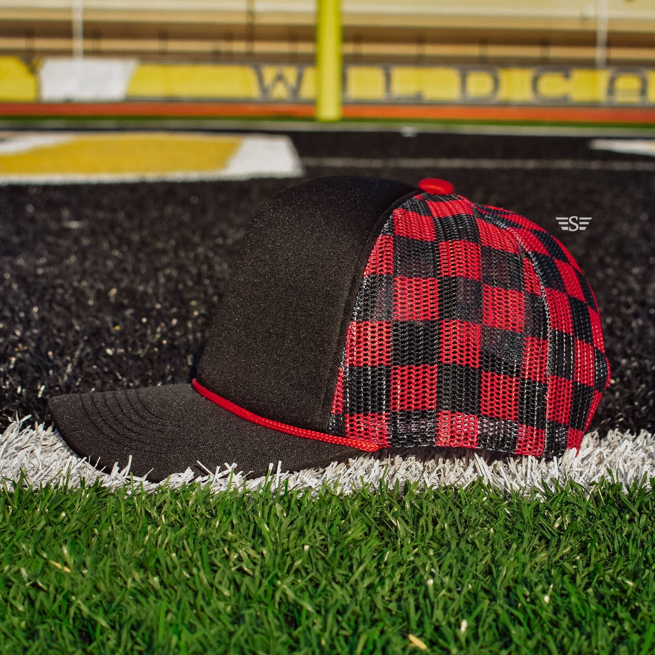 Checkered Mesh Back Cap