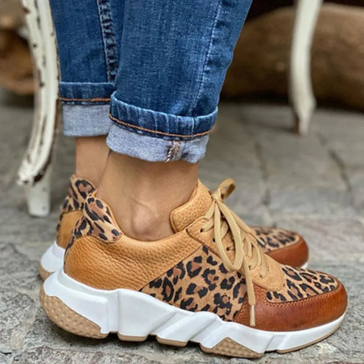 Ember | Cozy Leopard Print Sneakers