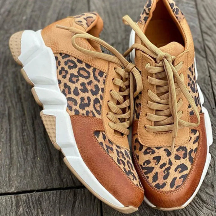 Ember | Cozy Leopard Print Sneakers