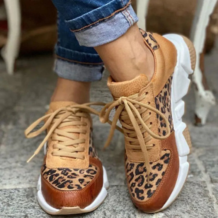 Ember | Cozy Leopard Print Sneakers