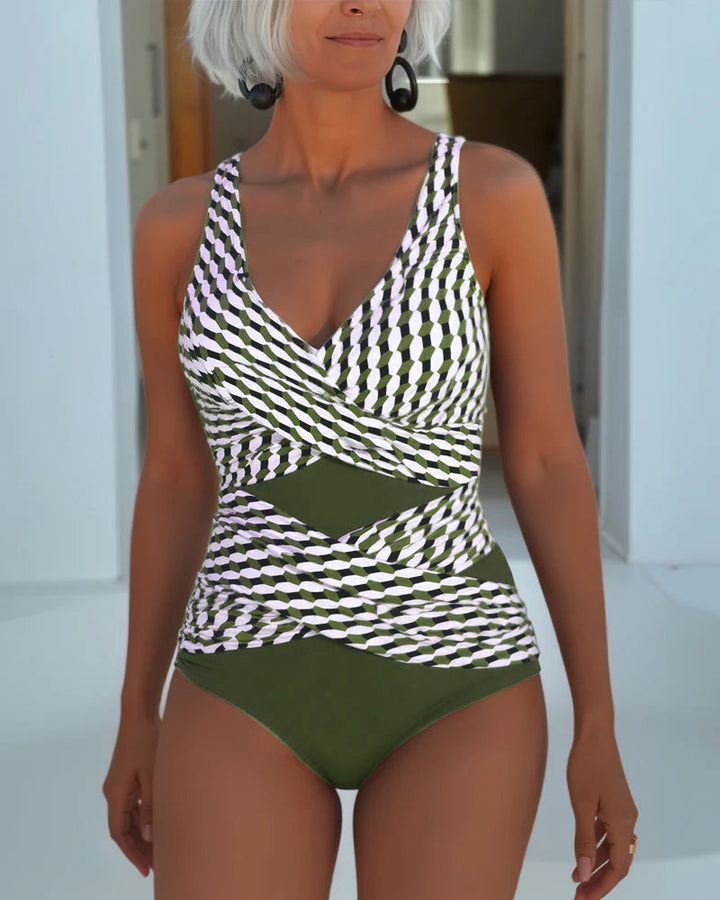 Ashley™ | Cross-Over Design Swimsuit for Effortless Resort Style