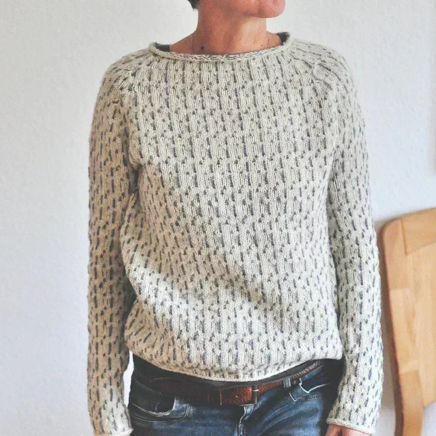 KRISTINE – Cozy Textured Knit Sweater