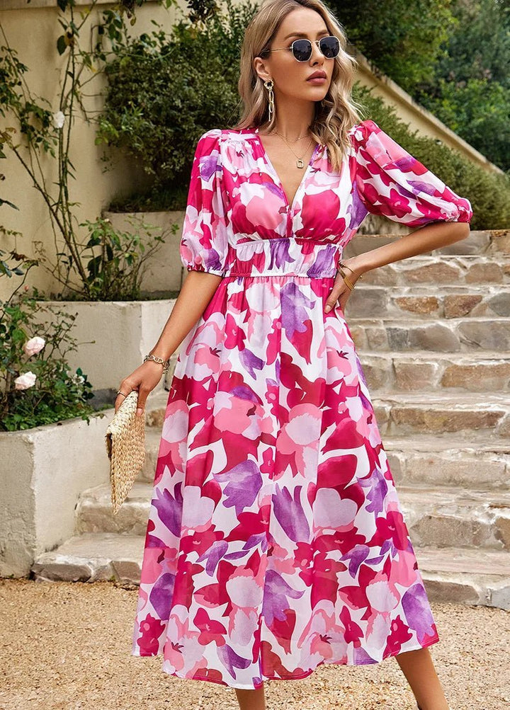 Allison | Graceful Floral Dress