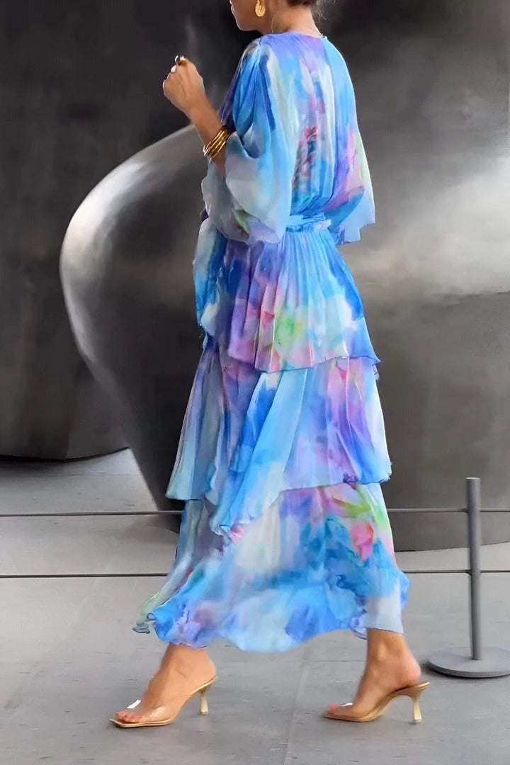 Linda | Chic Layered Elegance Dress