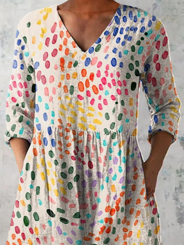 Bernadette | Elegant Long V-Neck Blouse